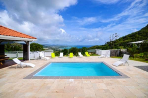 Villa de 3 chambres avec vue sur la mer piscine privee et jardin clos a Le Diamant a 3 km de la plage